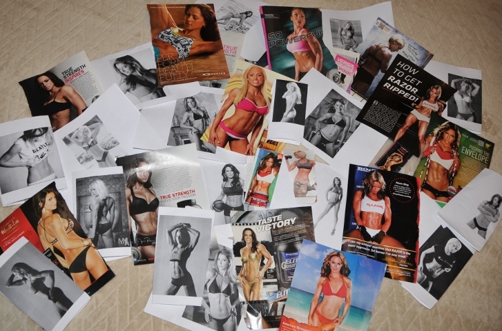 Here are some examples of pictures found online, in magazines, and even supplement packaging