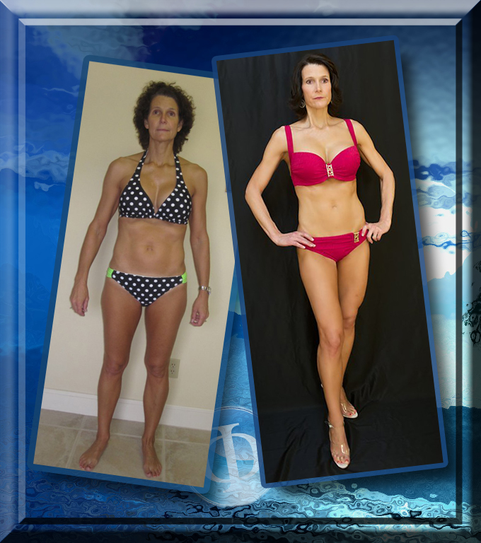 "At 54 and four kids later, I decided I wanted to actually complete one full 12-week program. The “nutritional piece” of most programs I own (30) have too many rules. Being a recovering bulimic, rules can trigger my perfectionism. Now I’m the size I was in college, pre-marriage and pre-children! I never thought I could do it without being active in my disease. Amazingly, I feel sexier than I ever have, which my husband is thrilled about."