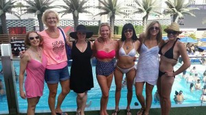 Venus members at the pool in Vegas
