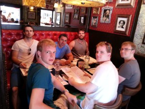 Boys Table Lunch after workout in Miami