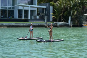 Coach Jenny and Liss Paddleboarding