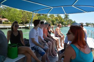 On the boat in Miami