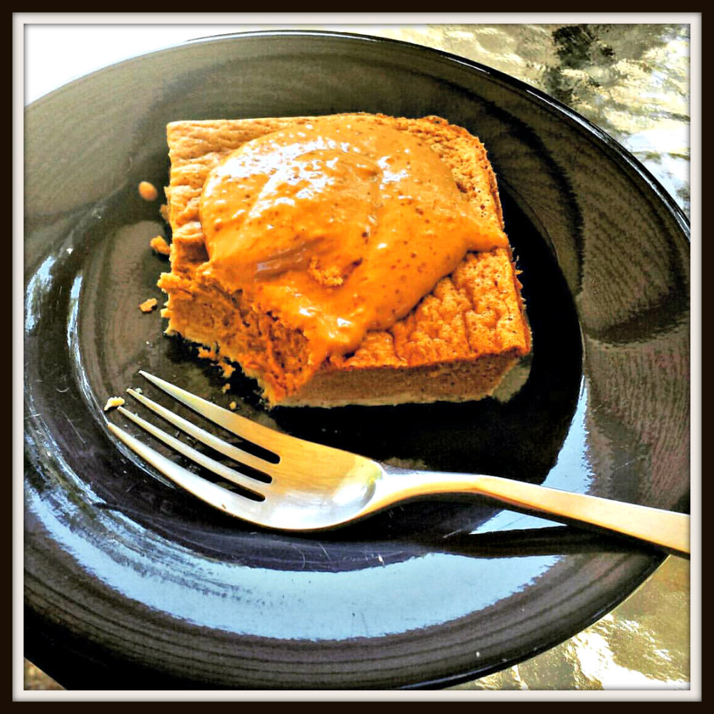 FRAME-pumpkin custard with PB2 frosting