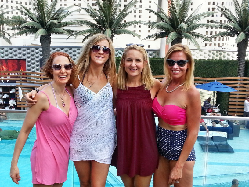 Kimberly, Liss, Jenny, and Lou Ann in Vegas